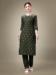 Picture of Well Formed Cotton Dark Olive Green Kurtis & Tunic