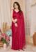 Picture of Marvelous Chiffon Dark Red Saree