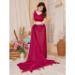 Picture of Marvelous Chiffon Dark Red Saree