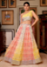 Picture of Charming Net & Silk Antique White Lehenga Choli