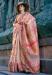 Picture of Amazing Organza Rosy Brown Saree