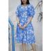 Picture of Wonderful Chiffon Royal Blue Kurtis & Tunic