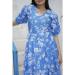 Picture of Wonderful Chiffon Royal Blue Kurtis & Tunic