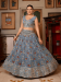 Picture of Bewitching Georgette & Net Slate Grey Lehenga Choli