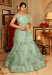 Picture of Georgette & Net Dark Sea Green Lehenga Choli