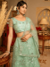 Picture of Georgette & Net Dark Sea Green Lehenga Choli