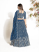 Picture of Excellent Georgette Dark Slate Blue Lehenga Choli