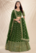 Picture of Magnificent Georgette Forest Green Lehenga Choli