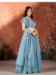 Picture of Sightly Net Cadet Blue Lehenga Choli