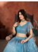 Picture of Sightly Net Cadet Blue Lehenga Choli