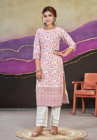 Picture of Marvelous Cotton Beige Kurtis & Tunic