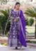 Picture of Chiffon & Silk Medium Purple Readymade Gown