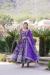 Picture of Chiffon & Silk Medium Purple Readymade Gown