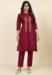 Picture of Good Looking Cotton & Silk Maroon Kurtis And Tunic