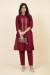 Picture of Good Looking Cotton & Silk Maroon Kurtis And Tunic