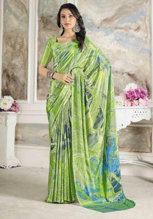 Picture of Enticing Crepe & Silk Off White Saree