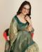 Picture of Stunning Silk Dark Khaki Saree