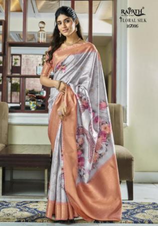 Picture of Excellent Silk Silver Saree