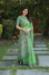 Picture of Ideal Cotton Dark Sea Green Saree