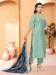 Picture of Enticing Silk Dark Sea Green Readymade Salwar Kameez