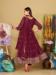 Picture of Georgette Medium Violet Red Anarkali Salwar Kameez