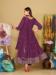 Picture of Taking Georgette Violet Anarkali Salwar Kameez