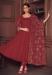 Picture of Beautiful Georgette Maroon Anarkali Salwar Kameez