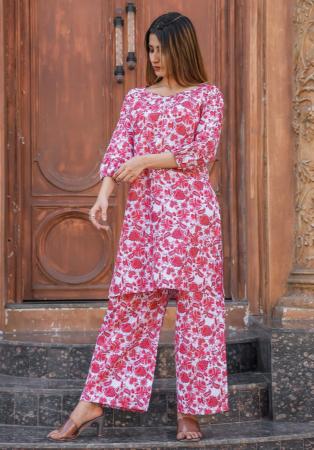 Picture of Beauteous Cotton Indian Red Kurtis & Tunic