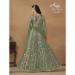 Picture of Marvelous Net Dark Olive Green Anarkali Salwar Kameez