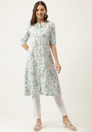 Picture of Taking Cotton Off White Kurtis & Tunic