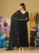 Picture of Statuesque Georgette Black Anarkali Salwar Kameez