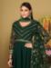 Picture of Well Formed Georgette Sea Green Anarkali Salwar Kameez