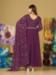 Picture of Fine Georgette Purple Anarkali Salwar Kameez