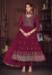 Picture of Georgette Deep Pink Straight Cut Salwar Kameez