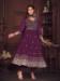 Picture of Well Formed Georgette Purple Straight Cut Salwar Kameez