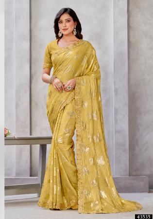 Picture of Admirable Georgette Dark Khaki Saree