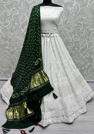 Picture of Graceful Georgette Off White Lehenga Choli