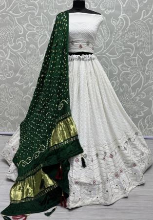 Picture of Delightful Georgette Off White Lehenga Choli