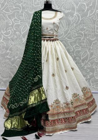 Picture of Comely Georgette Off White Lehenga Choli