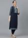 Picture of Beautiful Crepe Navy Blue Kurtis & Tunic