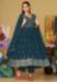 Picture of Georgette Dark Slate Grey Anarkali Salwar Kameez