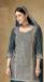 Picture of Chiffon Dark Slate Grey Straight Cut Salwar Kameez