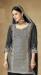 Picture of Graceful Chiffon Black Straight Cut Salwar Kameez