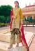 Picture of Chiffon Dark Orange Straight Cut Salwar Kameez