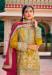 Picture of Chiffon Dark Orange Straight Cut Salwar Kameez