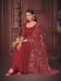 Picture of Lovely Georgette Maroon Anarkali Salwar Kameez