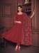 Picture of Lovely Georgette Maroon Anarkali Salwar Kameez