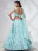 Picture of Georgette & Net Light Steel Blue Lehenga Choli