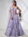 Picture of Georgette & Net Light Steel Blue Lehenga Choli