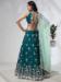 Picture of Amazing Georgette & Net Teal Lehenga Choli